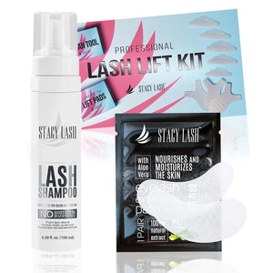 Stacy Lash Bundle: Lift Kit & Eye Pads 100pack & Lash Shampoo 100ml