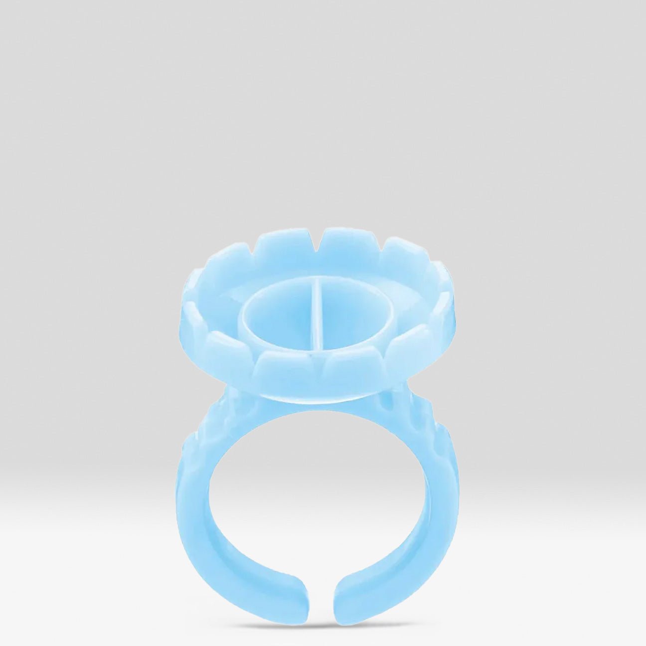 Easy Fan Glue Ring (100 pcs) - Blue round