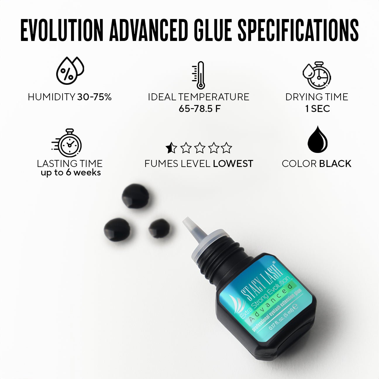 Stacy Lash Bundle: Advanced Eyelash Extension Glue 5ml & Lash Shampoo 100ml -