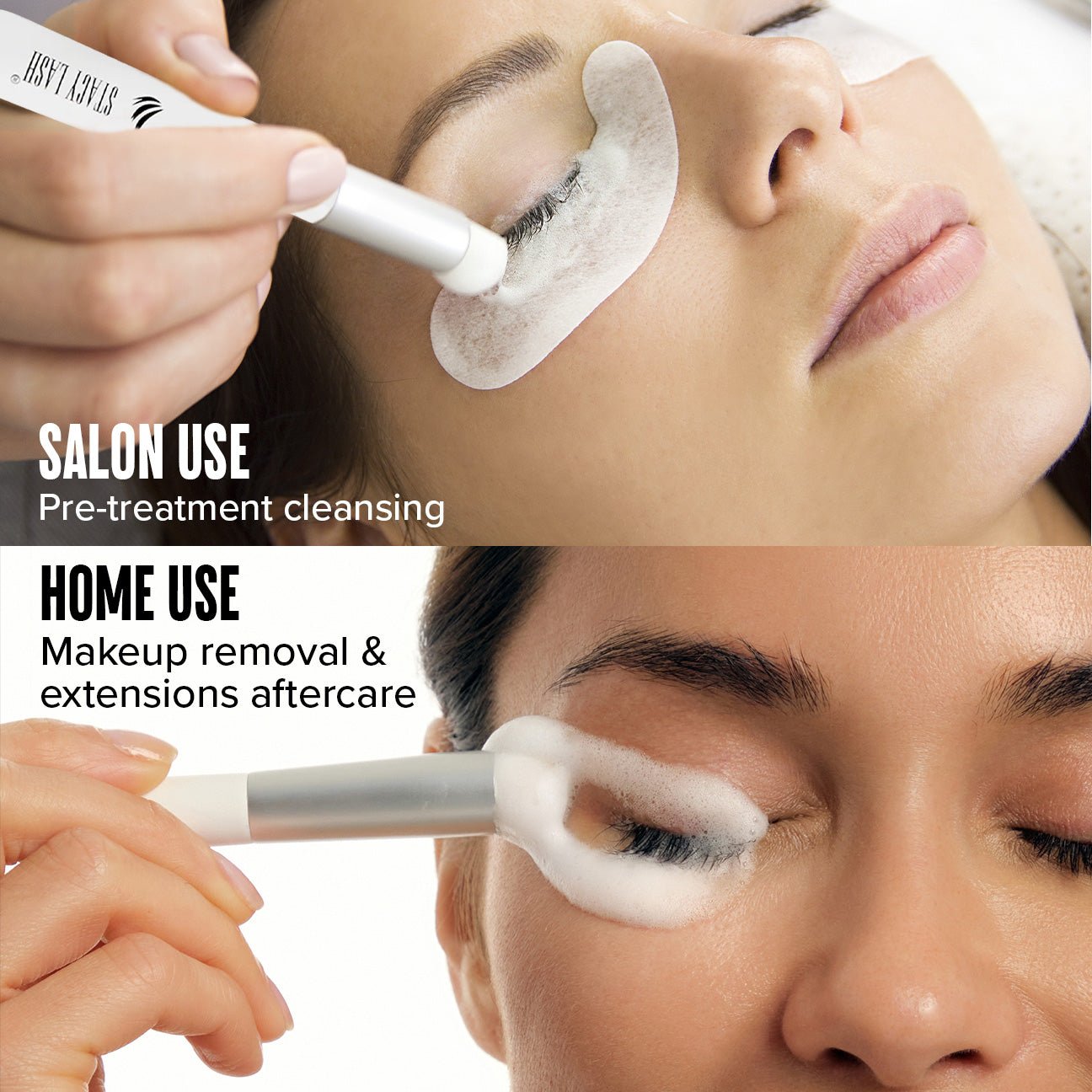 Stacy Lash Bundle: Sensitive Eyelash Extension Glue 5 ml & Lash Shampoo 100ml -