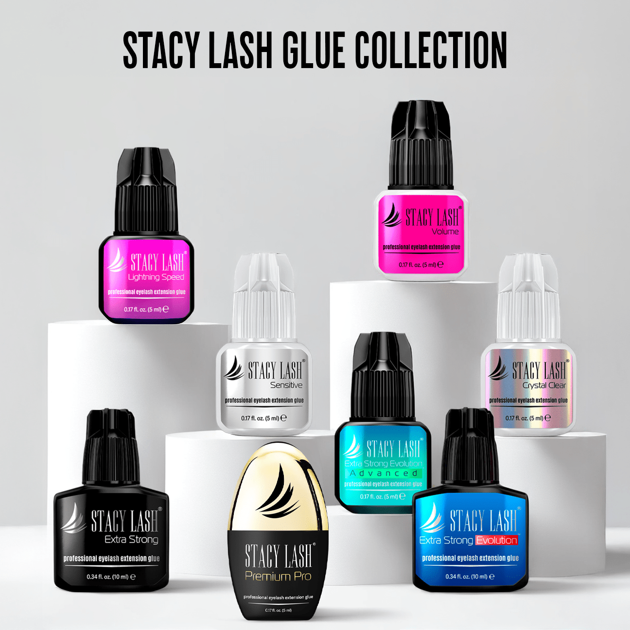 Stacy Lash Extra Strong Evolution Advanced Eyelash Extension Glue - 10ml -