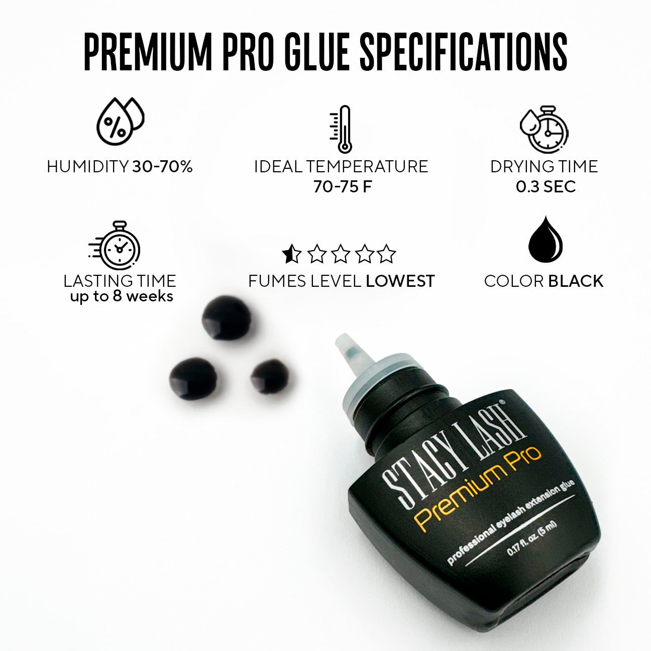 Stacy Lash Glue Premium Pro 5ml -
