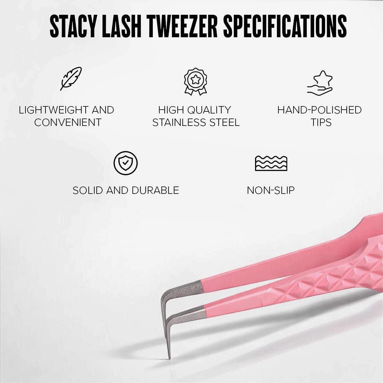 Stacy Lash Isolation Eyelash Extension Tweezers -