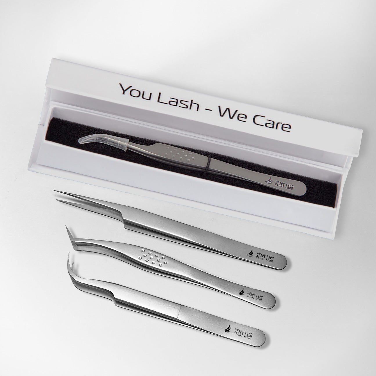 Stacy Lash STL - 10 S - Shaped Curved Eyelash Extension Tweezers -