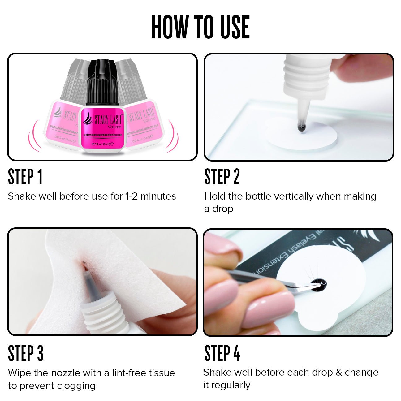 Stacy Lash Volume Eyelash Extension Glue - 5ml -