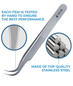 Stacy Lash STL-8 S-Shaped Curved Eyelash Extension Tweezers photo 6