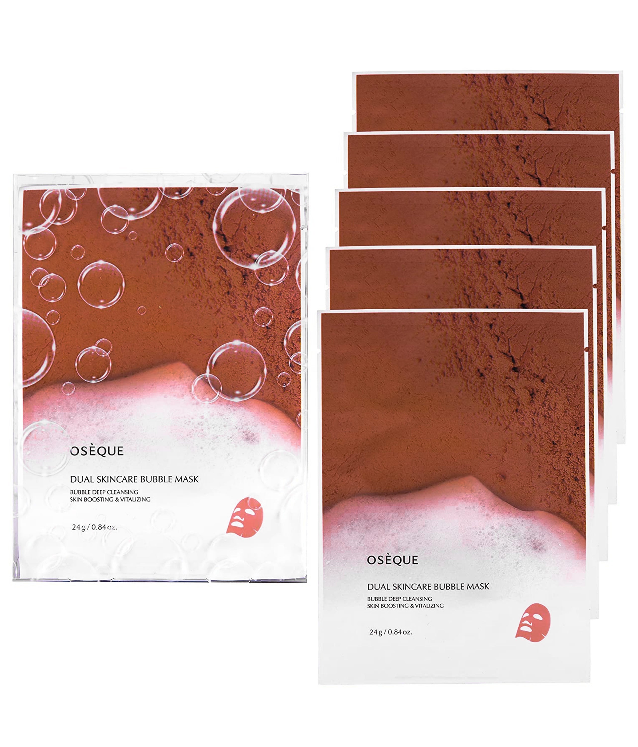 Oseque Dual Skincare Bubble Mask (24ml5pcs) -