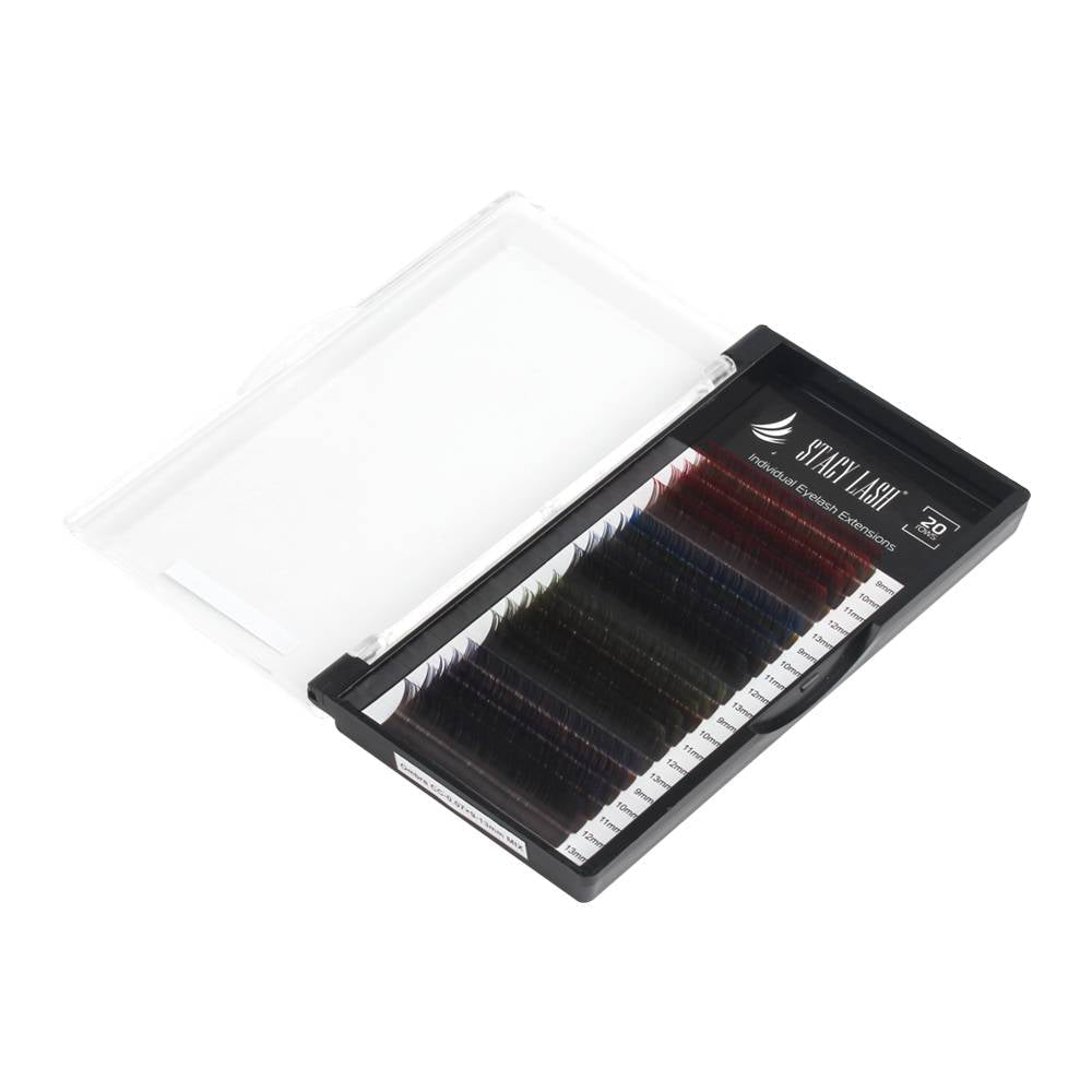 Sale❗️ 20 Rows - Ombre Mink Eyelash Extensions 0.07 / MIX - B