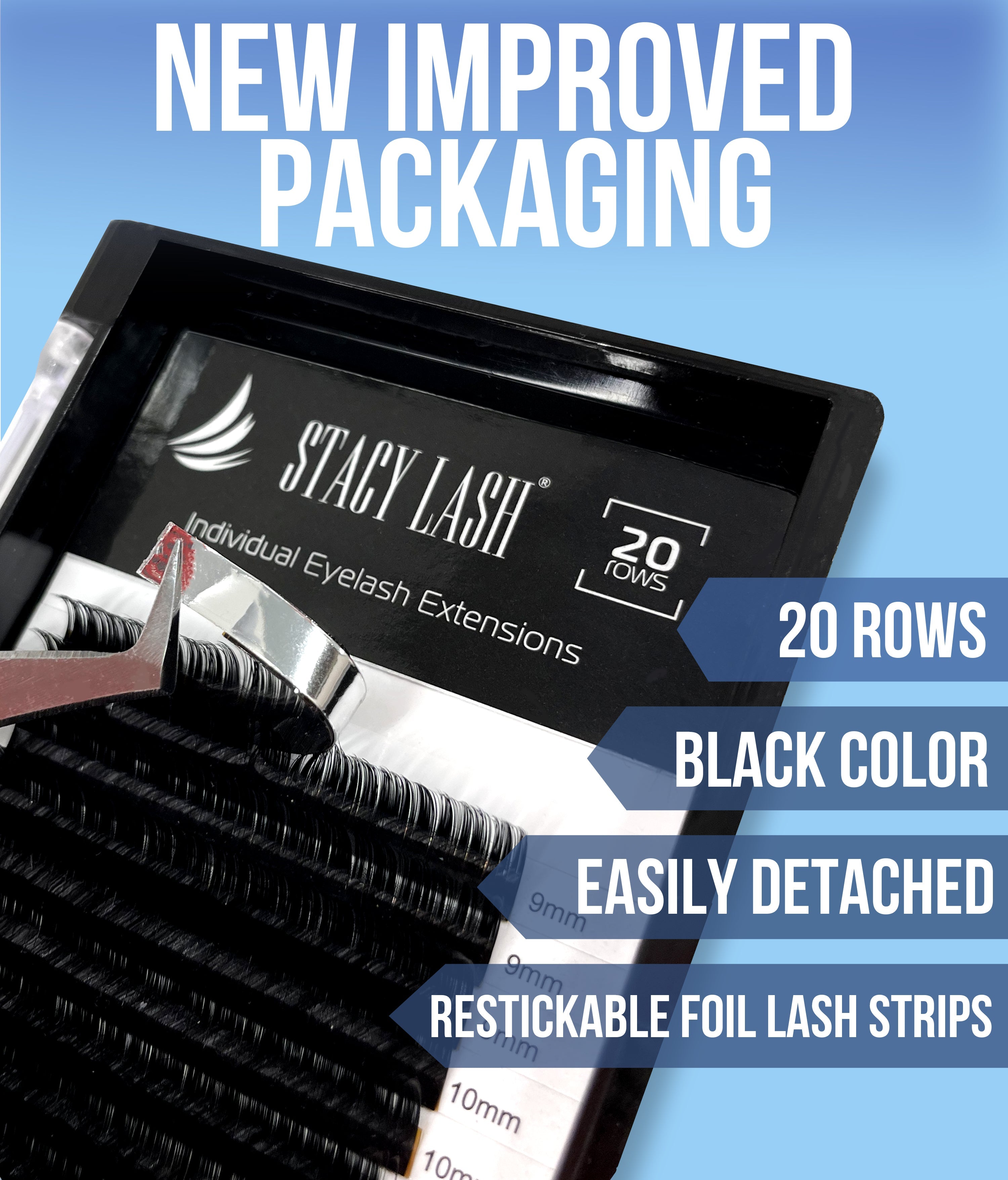 Sale❗️ 20 Rows - Split Tip Flat Eyelash Extensions B Curl - 0.15