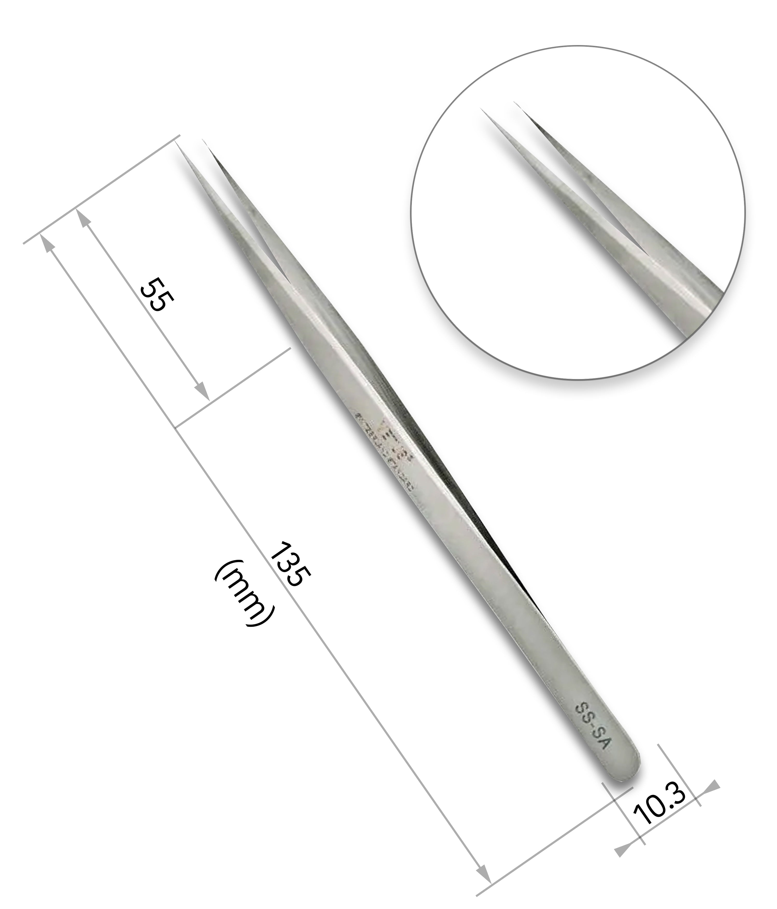 Vetus SS - SA Isolation Eyelash Extension Tweezers -