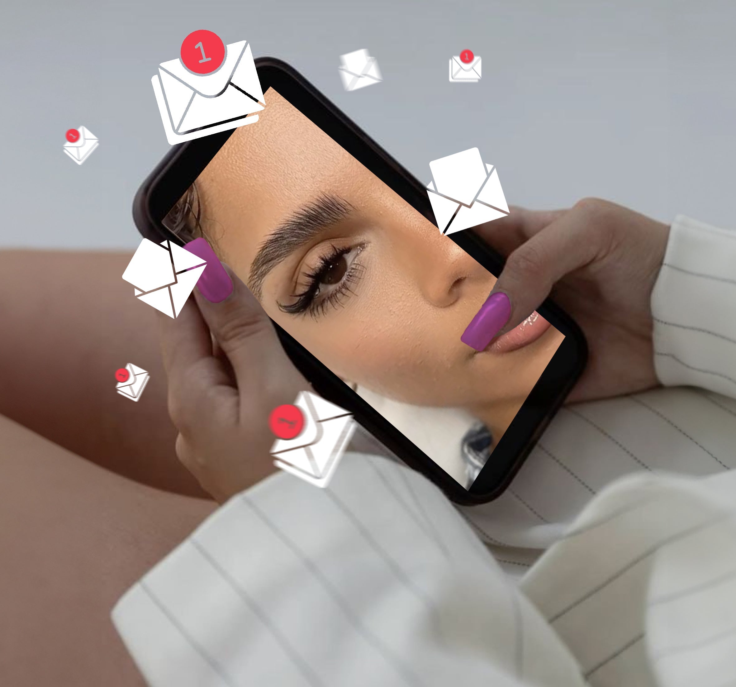 a phone with incoming multiple messages