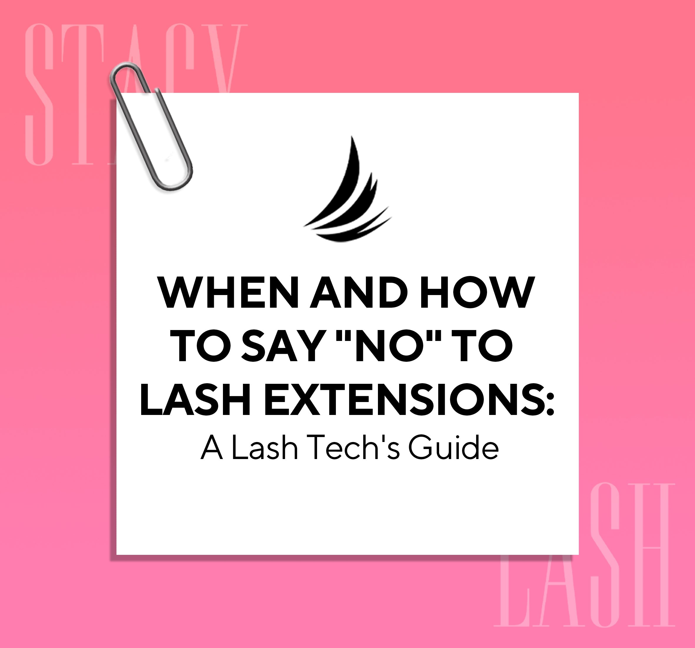 plain text "When and How to Say “No” to Lash Extensions"