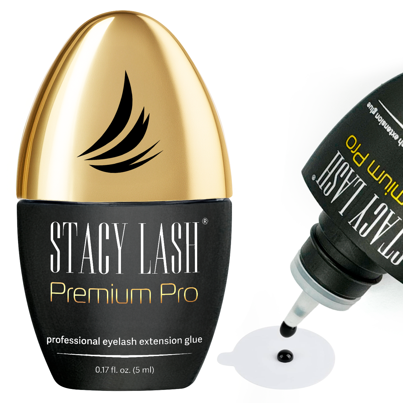 Pegamento para pestañas Stacy Lash Premium Pro 5ml / Pegamento para extensiones de pestañas sensibles