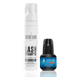 Stacy Lash Bundle: Evolution Eyelash Extension Glue 5ml & Lash Shampoo 100ml