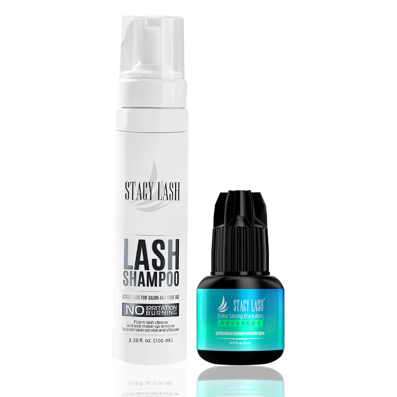 Stacy Lash Bundle: Advanced Eyelash Extension Glue 5ml & Lash Shampoo 100ml