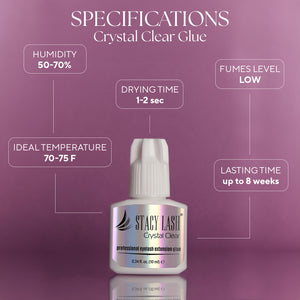 Pegamento para extensiones de pestañas Stacy Lash Crystal Clear - 10ml photo 2