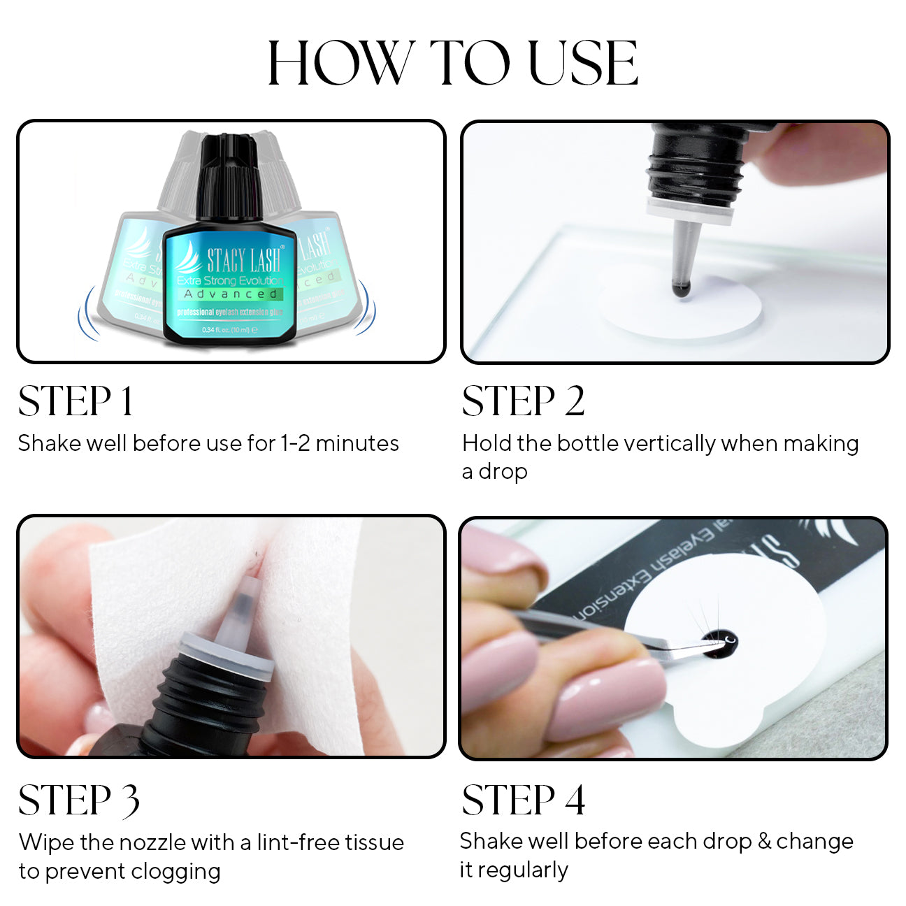 Stacy Lash Extra Strong Evolution Advanced Eyelash Extension Glue - 10ml photo 6