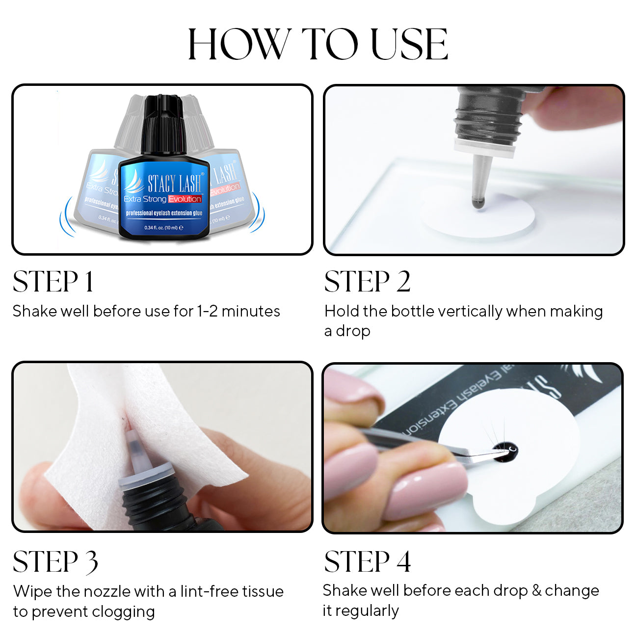 Stacy Lash Extra Strong Evolution Eyelash Extension Glue - 10ml photo 6