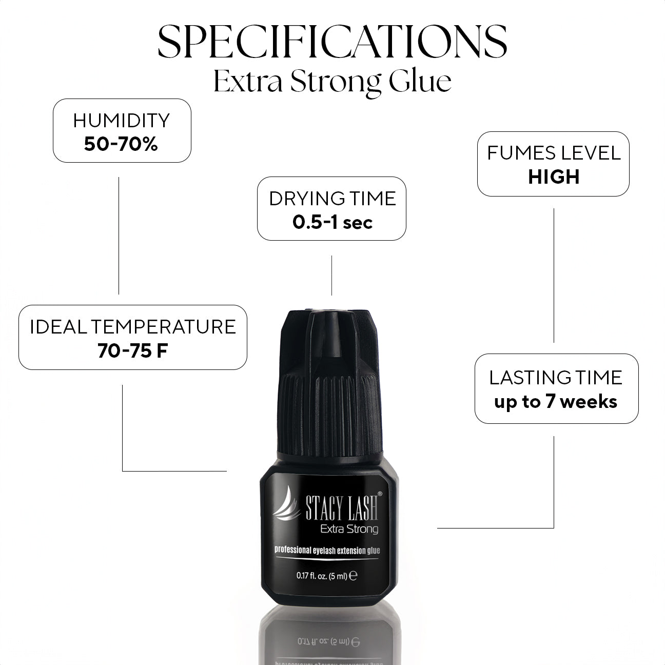 Pegamento para Extensiones de Pestañas Stacy Lash Extra Fuerte - 5ml photo 2