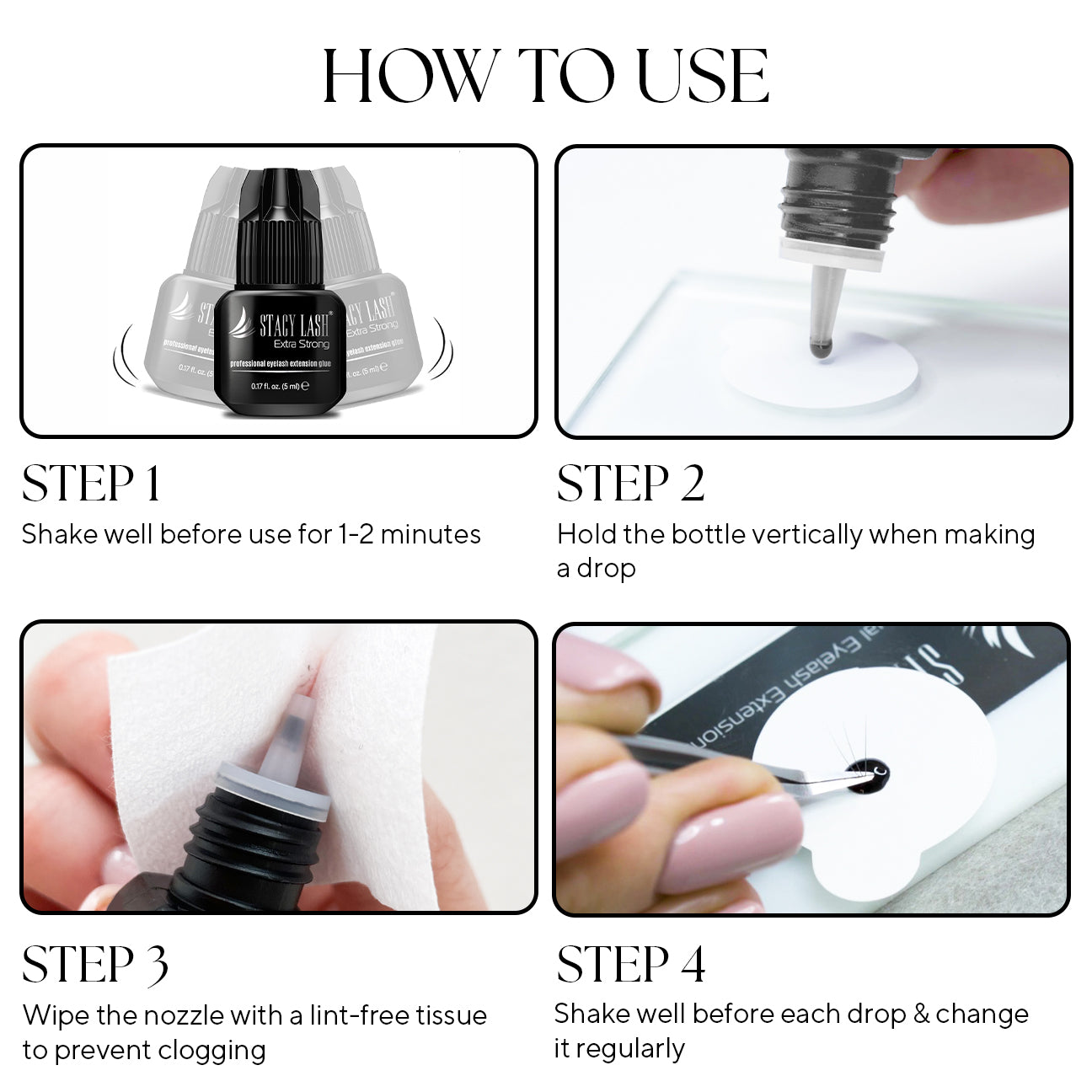 Pegamento para Extensiones de Pestañas Stacy Lash Extra Fuerte - 5ml photo 6