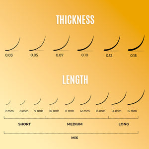 Eyelash Extension Flat Lash/Individual Eyelash Extension Supplies Salon E/B Curl/Thickness 0.10mm~0.15mm Length 8-15mm Mixed Tray (0.20mm, 10mm - Foto 8