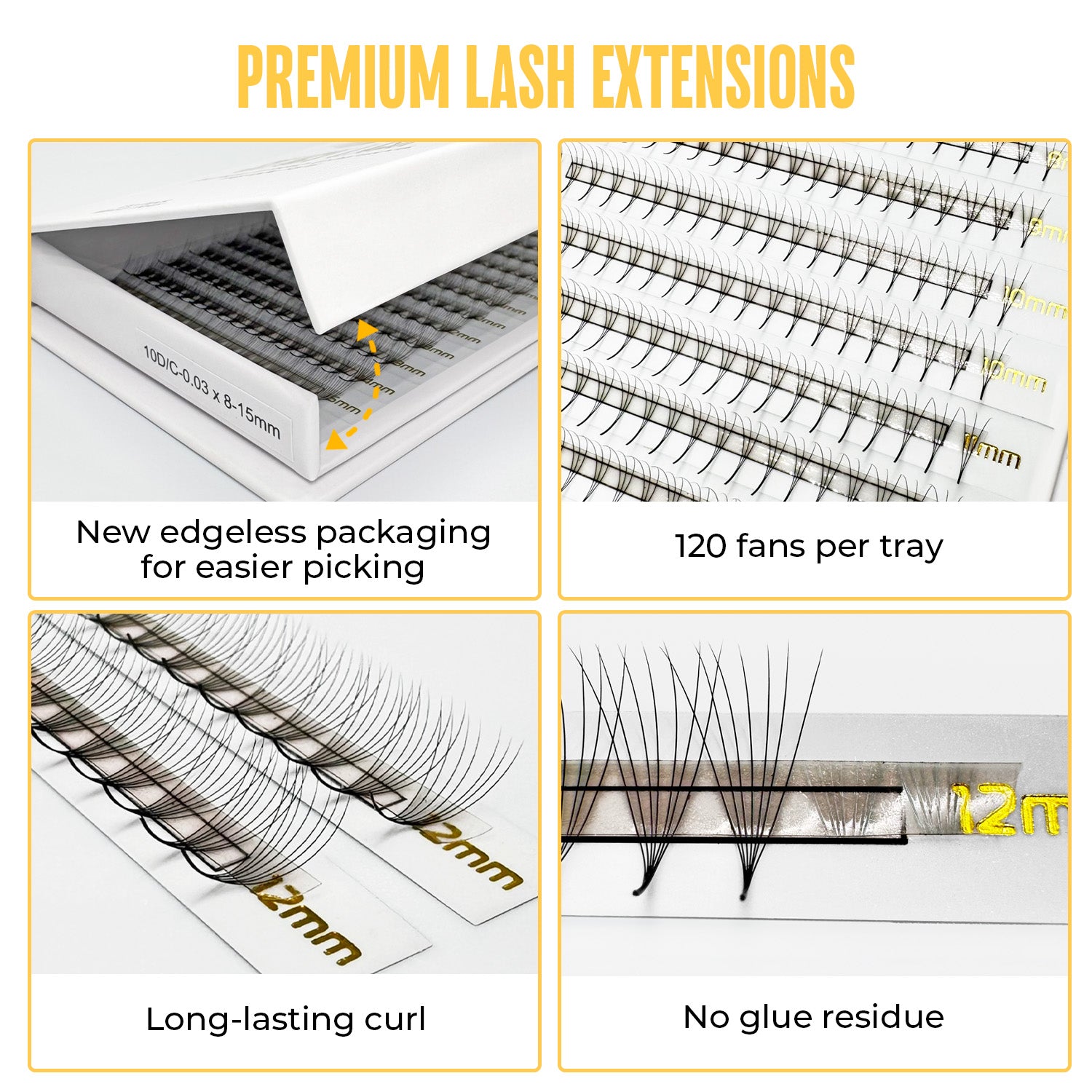 3D Premade Fans Eyelash Extensions photo 3