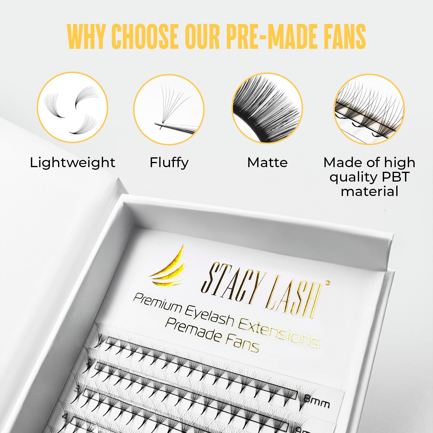 3D Premade Fans Eyelash Extensions photo 4