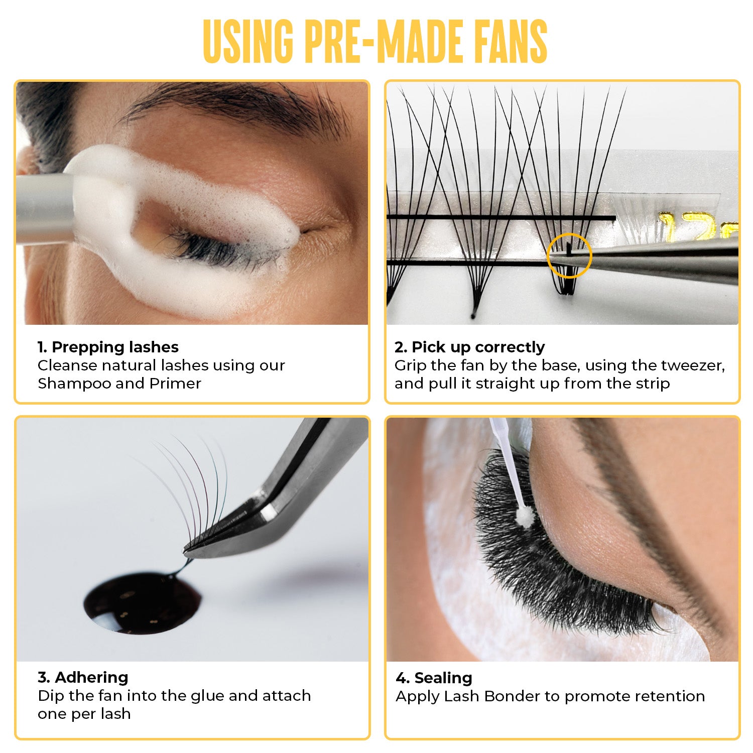 3D Premade Fans Eyelash Extensions photo 7