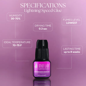 Pegamento para extensiones de pestañas Stacy Lash Lightning Speed - 5ml photo 2