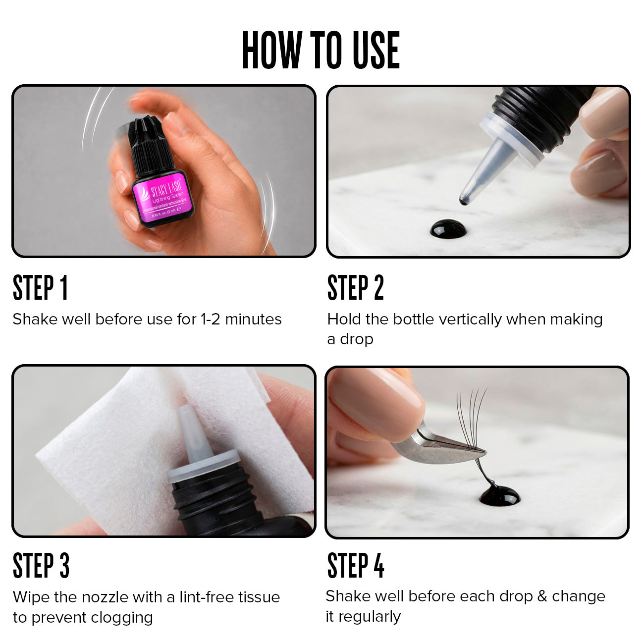 Stacy Lash Lightning Speed Eyelash Extension Glue - 3ml