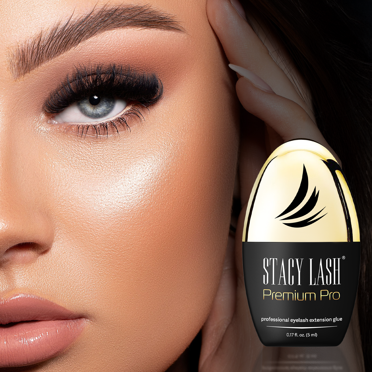 Pegamento para pestañas Stacy Lash Premium Pro 5ml / Pegamento para extensiones de pestañas sensibles photo 5