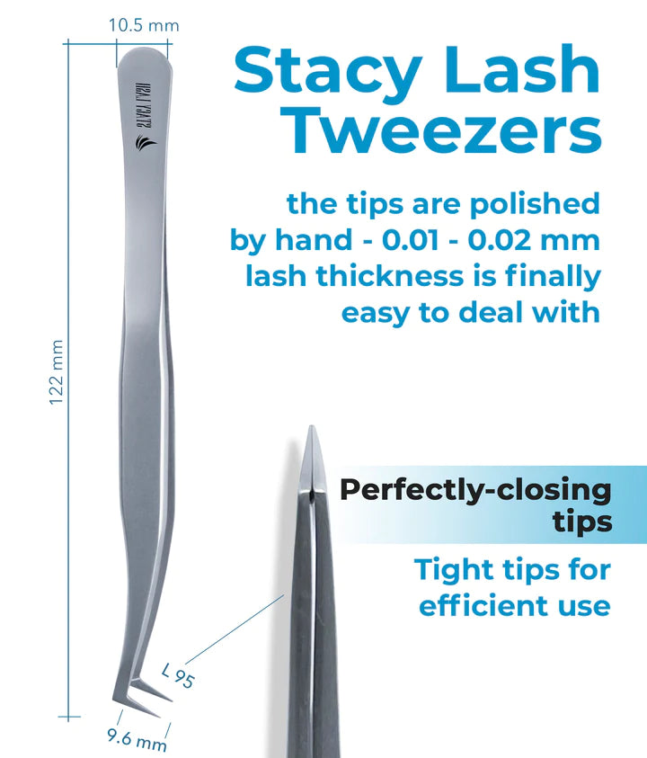 Stacy Lash Bundle: Extra Strong 5ml & STL3 & STL6 Lash Extension Tweezers