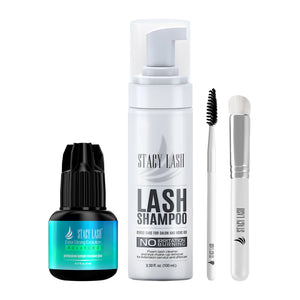 Stacy Lash Bundle: Advanced Eyelash Extension Glue 5ml & Lash Shampoo 100ml