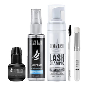 Stacy Lash Bundle: Extra Strong 5ml & Primer 40ml & Lash Shampoo 100ml