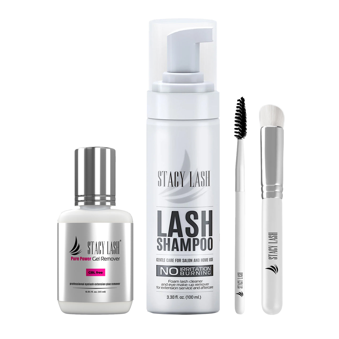 Stacy Lash Bundle: Lash Shampoo 100ml & Pure Power Gel Remover 15ml