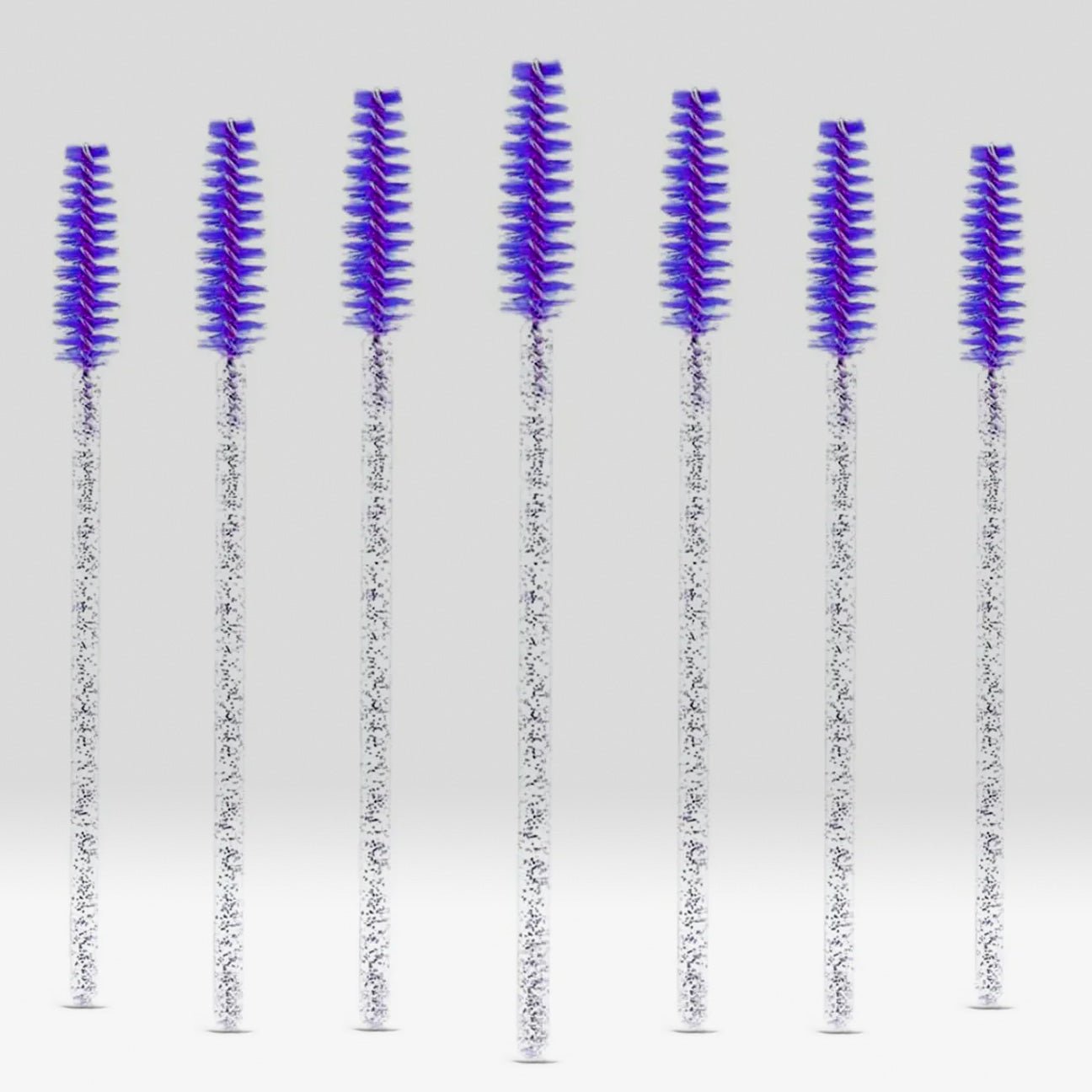 Disposable Crystal Mascara Brush (100pcs) - Purple