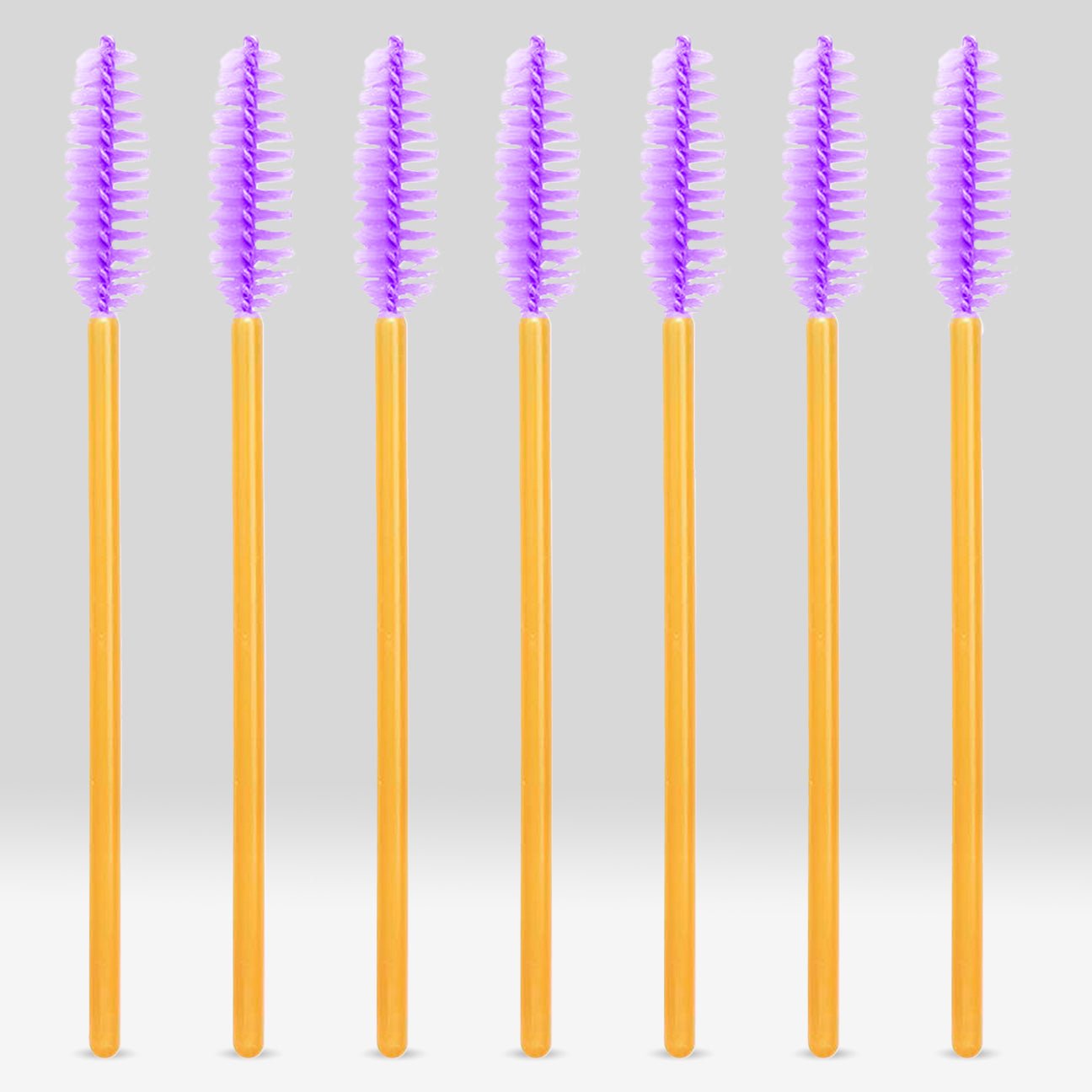 Disposable Gold Mascara Brush (100pcs) - Purple