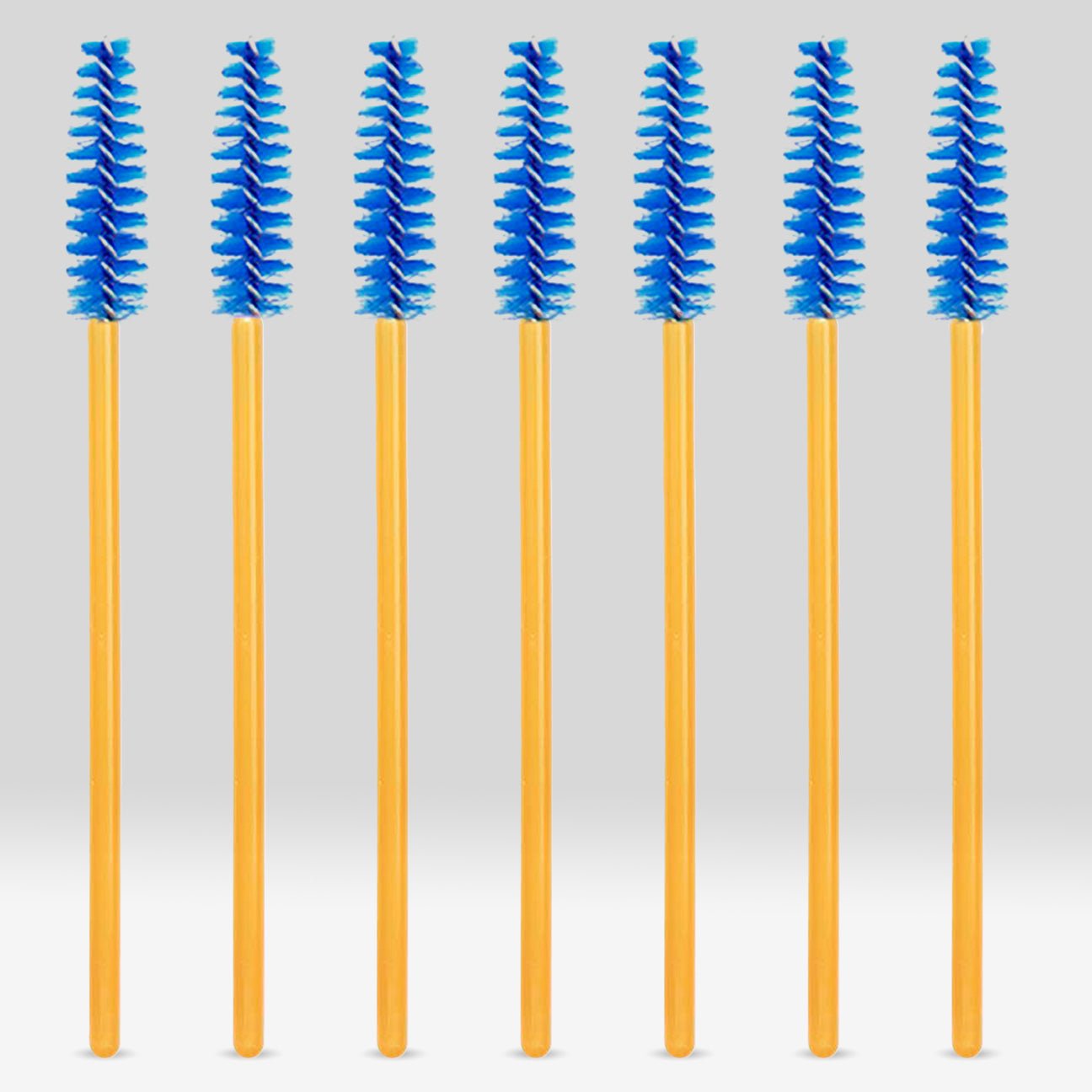 Disposable Gold Mascara Brush (100pcs) - Blue
