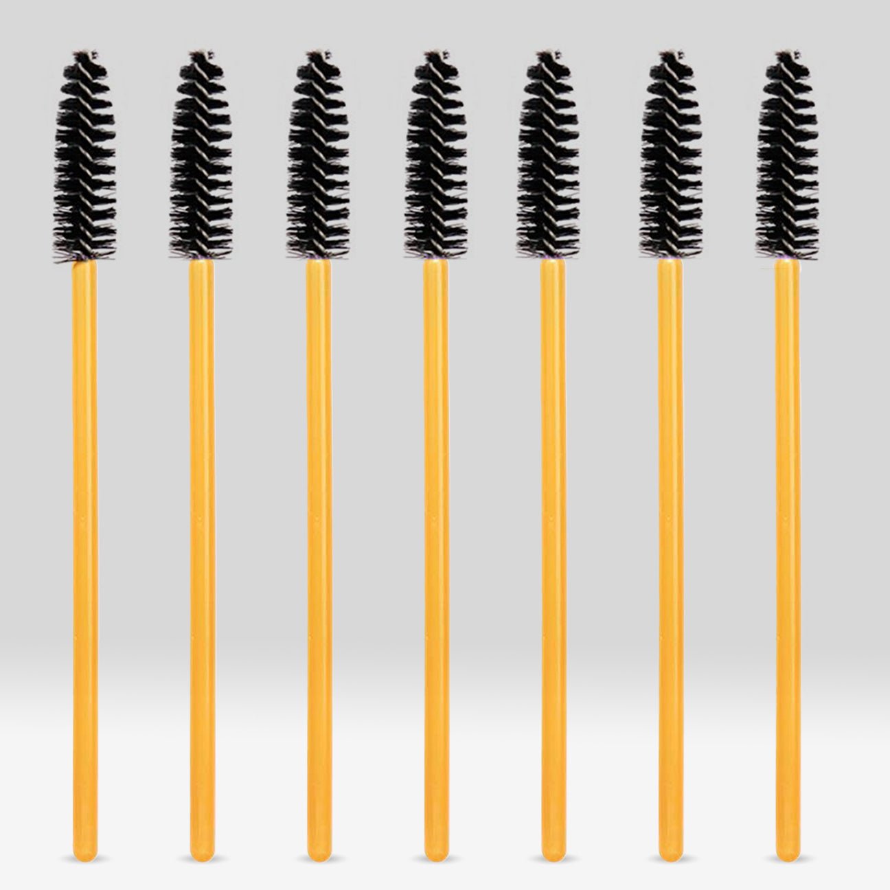 Disposable Gold Mascara Brush (100pcs) - Black