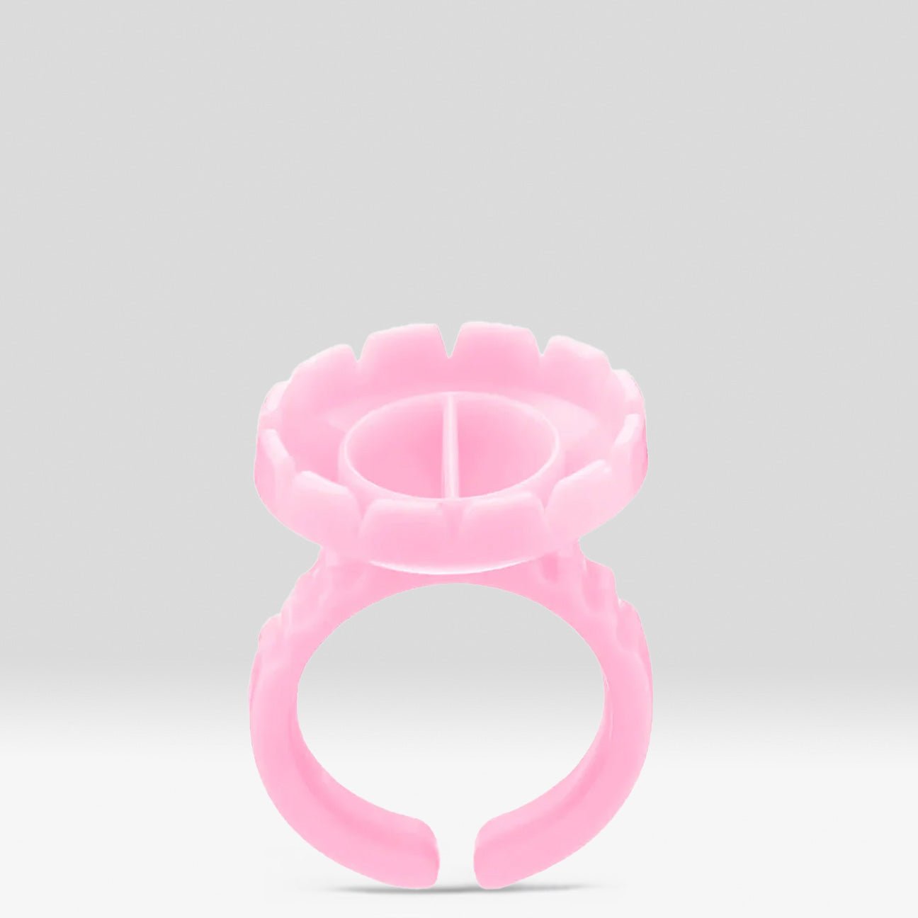 Easy Fan Glue Ring (100 pcs) - Pink round