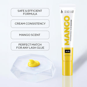 Stacy Lash Cream Remover for Eyelash Extension Glue - Mango - 15g photo 2