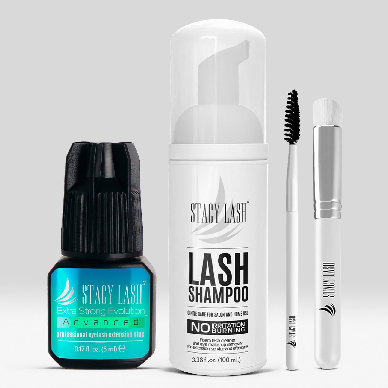 Stacy Lash Bundle: Advanced Eyelash Extension Glue 5ml & Lash Shampoo 100ml - 
