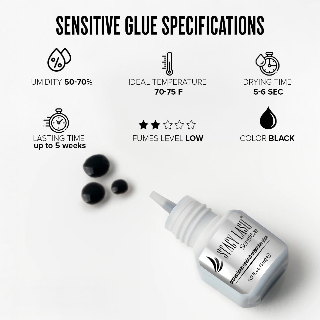 Stacy Lash Bundle: Evolution 5ml & Sensitive 5 ml & Pure Gel Remover 15ml - 
