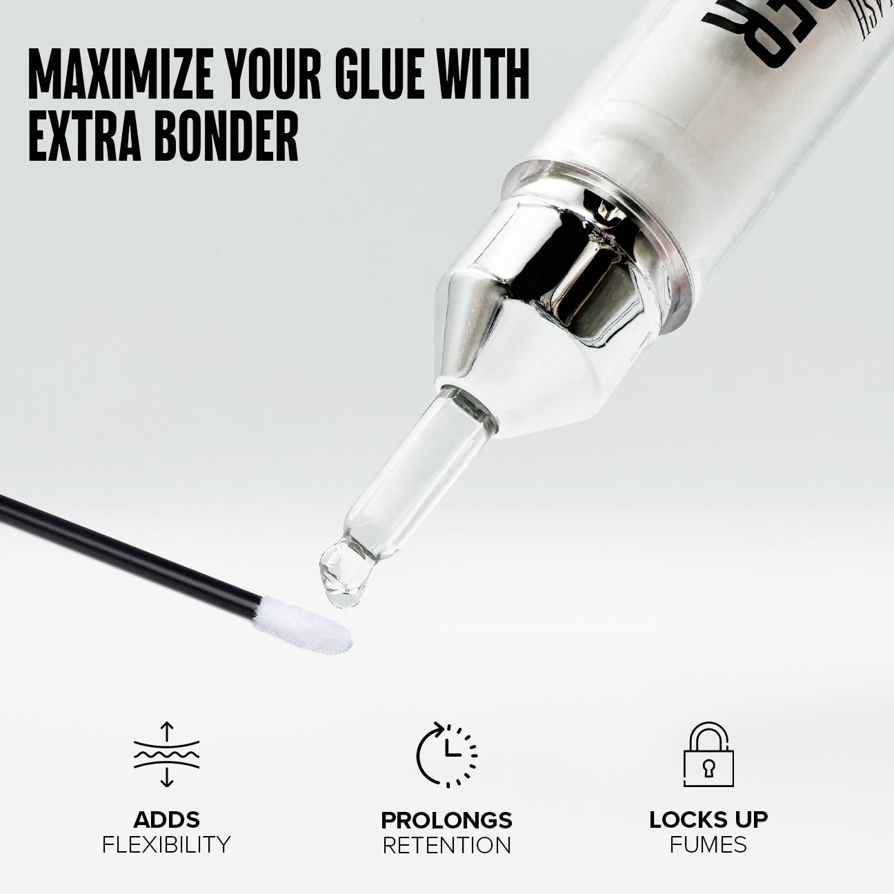 Stacy Lash Bundle: Extra Bonder / 15ml & Primer 40ml & Lash Shampoo 100ml - 
