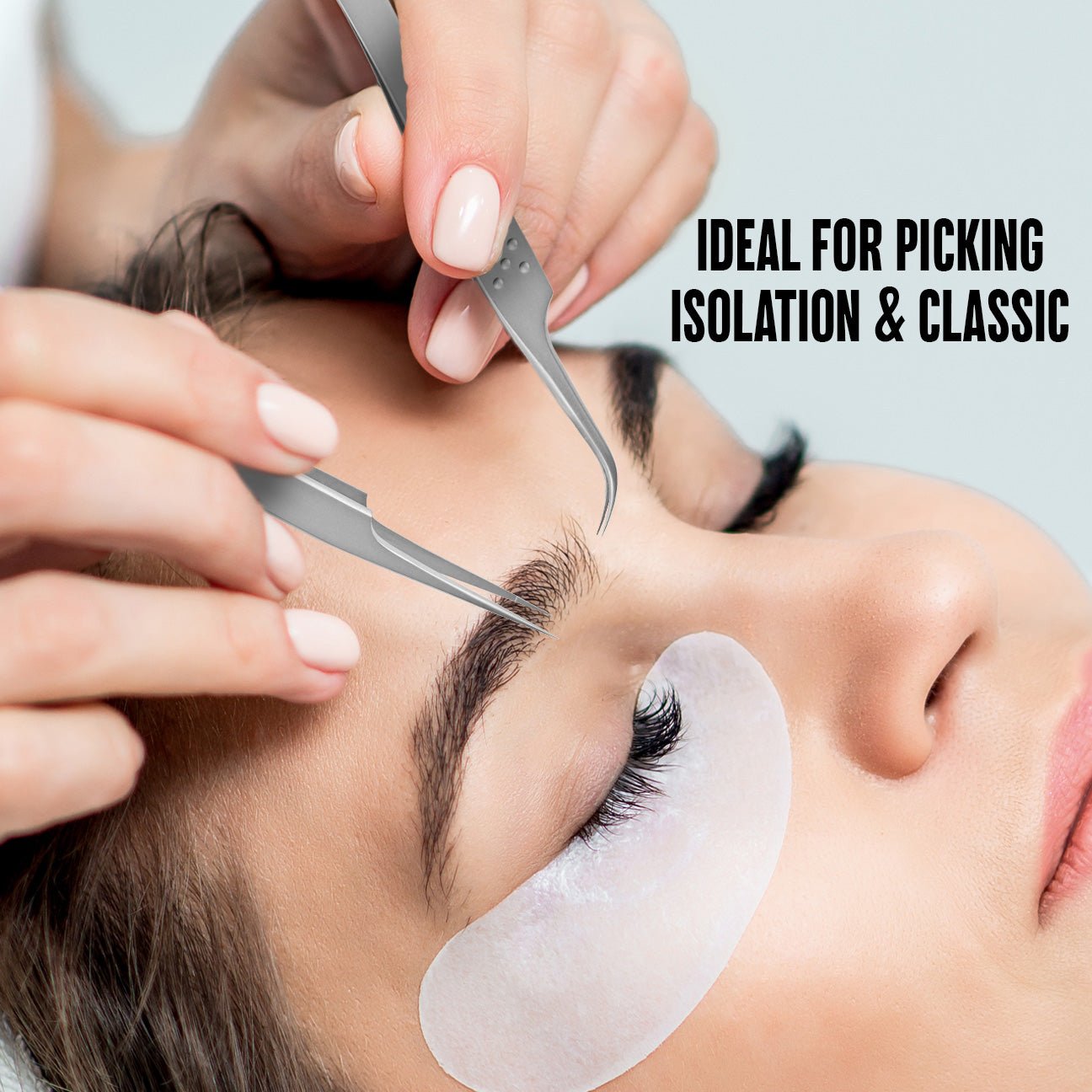Stacy Lash STL - 3 F - Shaped Isolation Tweezers for Lash Extensions - 