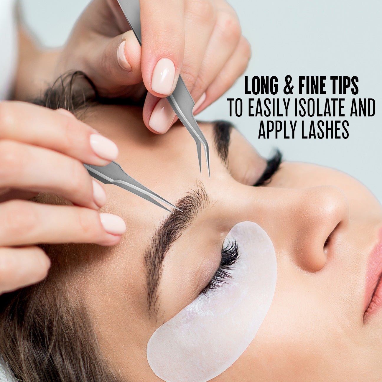 Stacy Lash STL - 7 S - Shaped Eyelash Extension Tweezers for Isolation & Placing - 