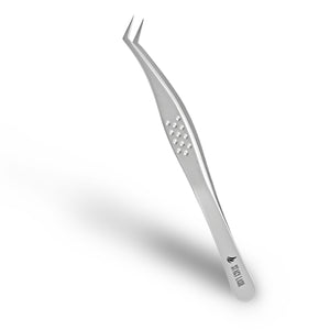 Stacy Lash STL-14 Curved L-Shaped Multifunctional Tweezers for Eyelash Extensions