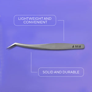 Stacy Lash STL-12 Curved L-Shaped Multifunctional Tweezers for Eyelash Extensions photo 4