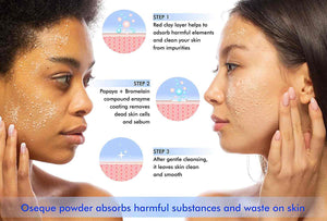 Oseque Silky Bright Enzyme Powder Facial Wash (50g) photo 2