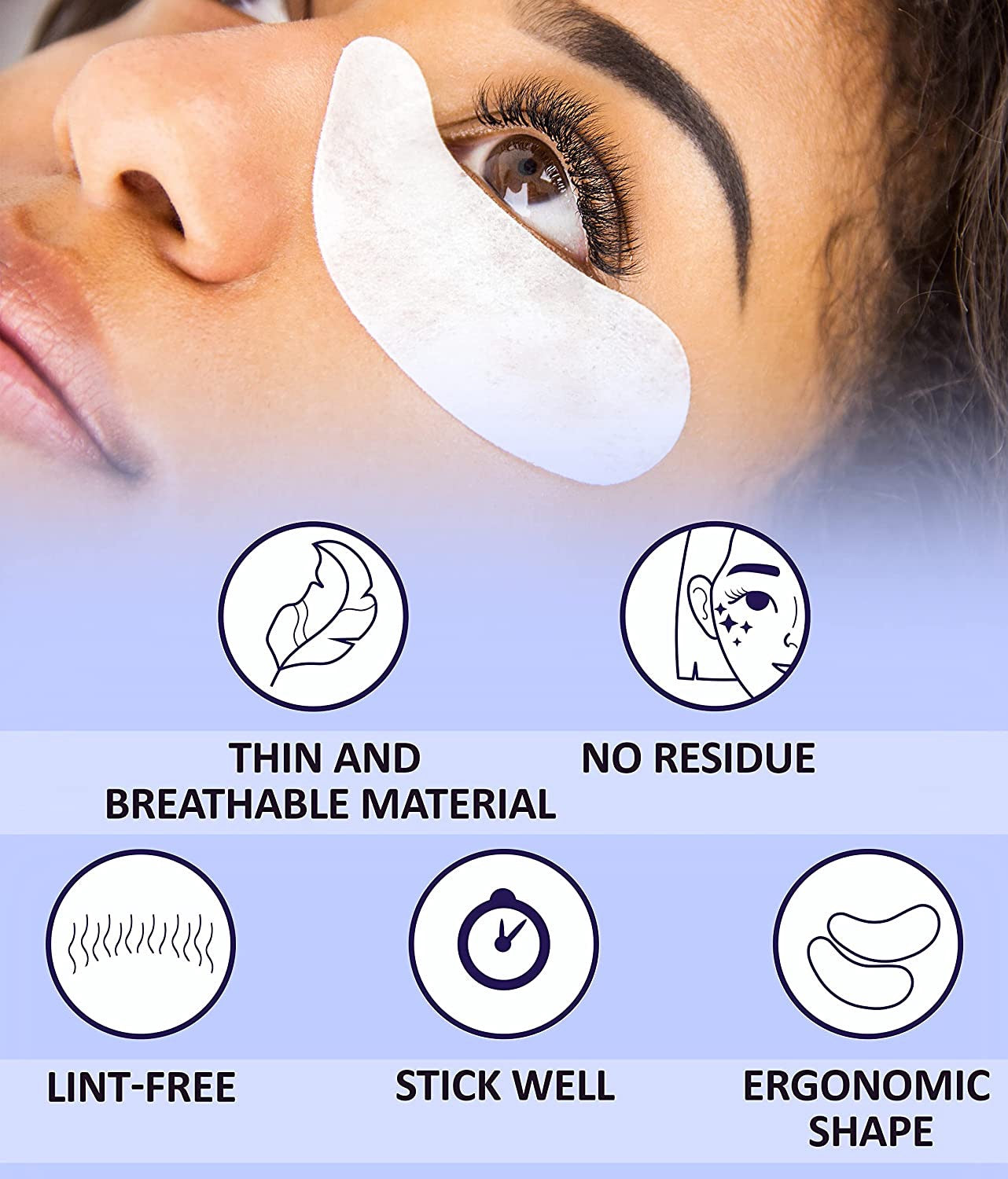 Stacy Lash Bundle: Eyelash Extension Shampoo 1 US Gal & 100 Pairs Set Under Eye Gel Pads photo 3